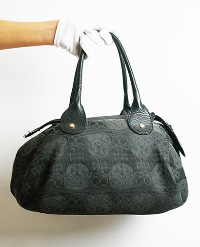 Jacquard Orb Print Tote, front view